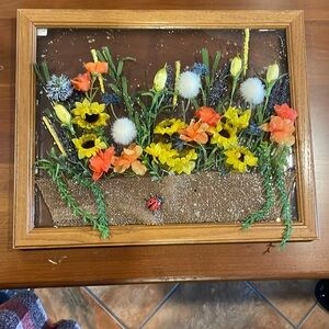 3-D FRAMED RESIN IN GLASS ORIGINAL ARTWORK